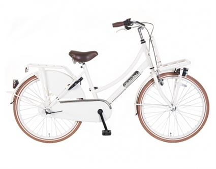 Afbeelding van Meisjesfiets Popal Daily Dutch Basic Plus TR24N3 Wit 24 Inch