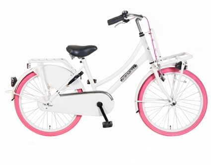Afbeelding van Meisjesfiets Popal Daily Dutch Basic ZD22 Wit 22 Inch