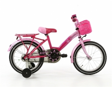Afbeelding van Meisjesfiets Popal Angel 1477 Roze 16 Inch